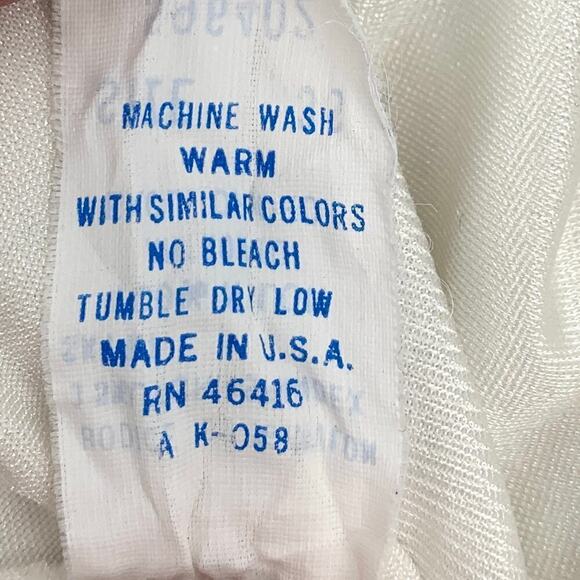 Vtg L’eggs Ivory Below Knee Slip Fitted Bodice Women’s Size 36 Removable Straps - Picture 9 of 9